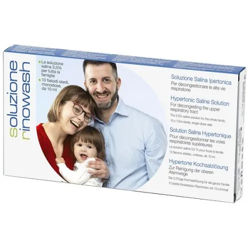 RINOWASH Soluzione Salina Ipertonica - 10 FIALE 10 ML