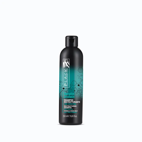 BLACK KERATIN PROTEIN SHAMPOO RISTRUTTURANTE 250 ML