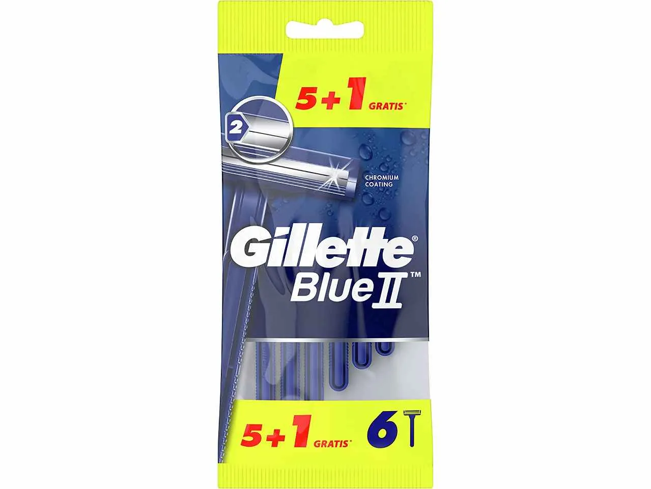 GILLETTE BLU II PLUS X5+1 LAMETTE DA BARBA