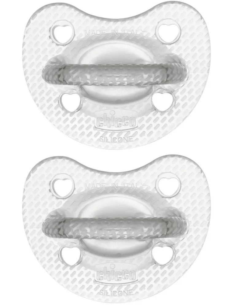 Chicco Gommotto Silicone Crystal 6-16 Mesi 2 Pezzi