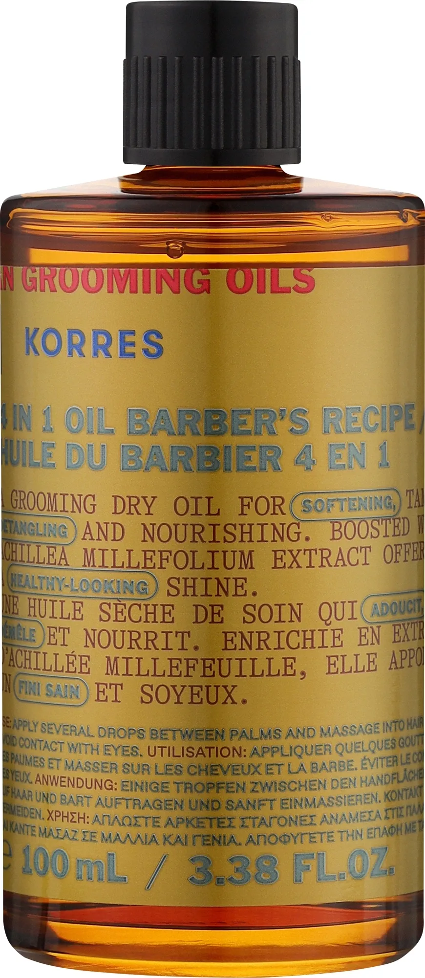 Olio secco per capelli e barba