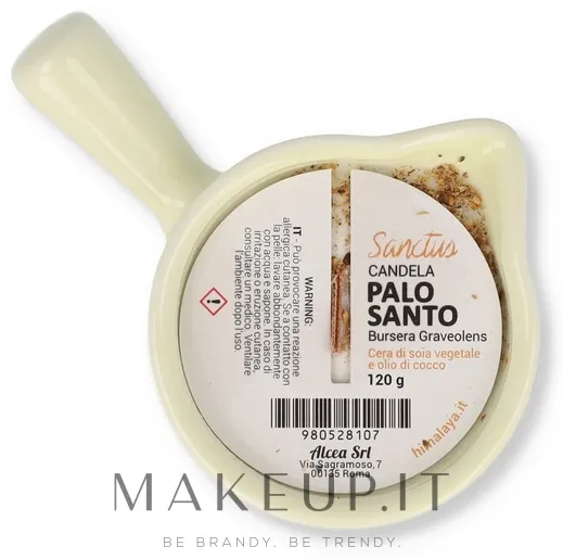 Candela profumata "Palo Santo", beige