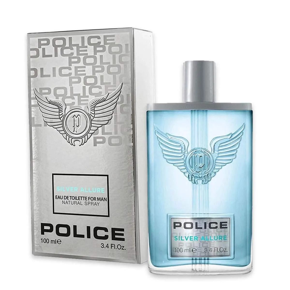 POLICE CONTEMPORARY SILVER ALLURE UOMO EAU DE TOILETTE SPRAY 100 ML