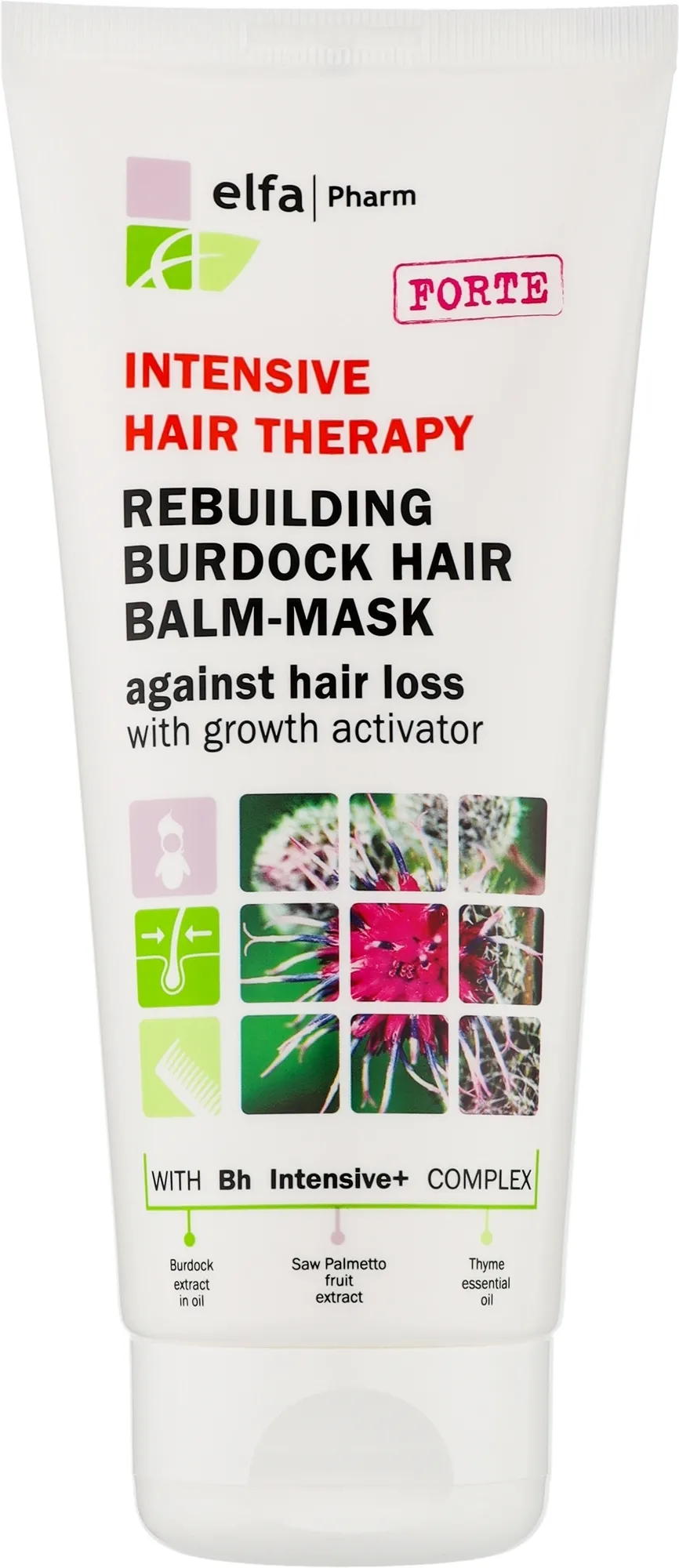 Maschera balsamo rigenerante per capelli alla bardana