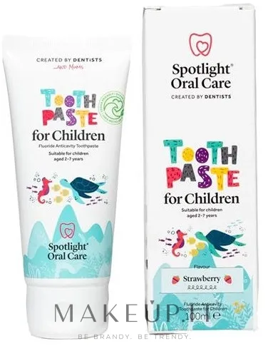 Dentifricio per bambini, 2-7 anni, al gusto di fragola