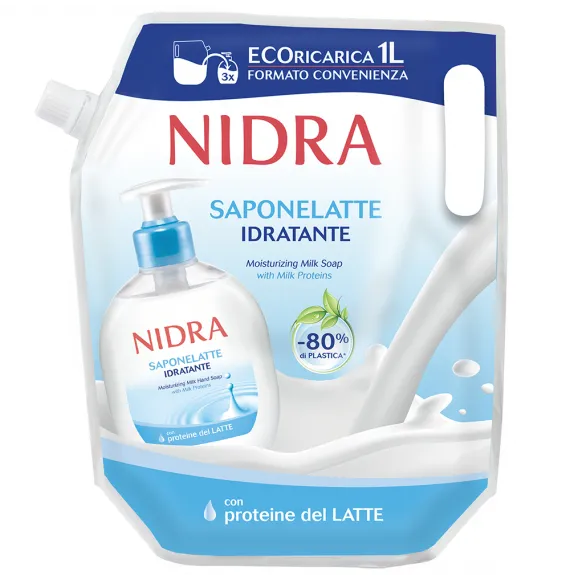 NIDRA SAPONE ECORICARICA LATTE 1000 ML