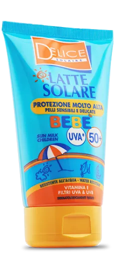DELICE SOLARE LATTE ABBRONZANTE UVA BEBE'SFP.50+ 100 ML