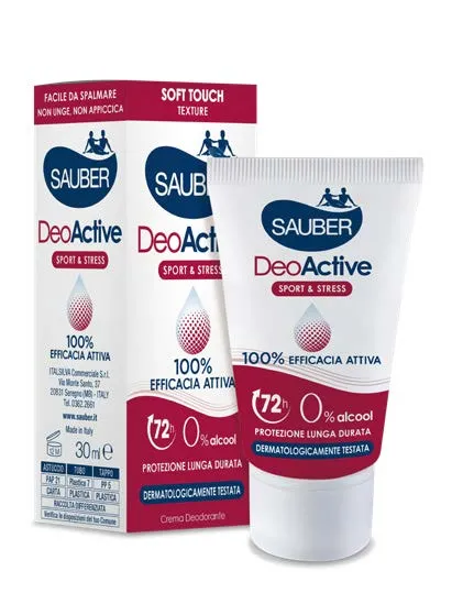 SAUBER DEOACTIVE DEODORANTE IN CREMA 30 ML
