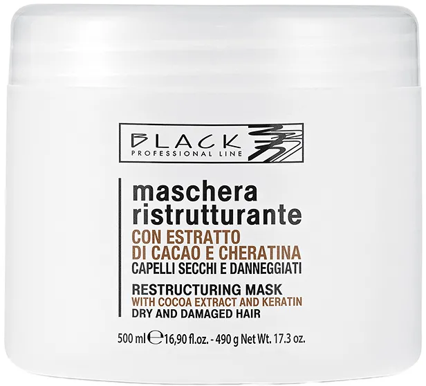 BLACK PROFESSIONAL LINE CACAO E CHERATINA MASCHERA RISTRUTTURANTE 500 ML