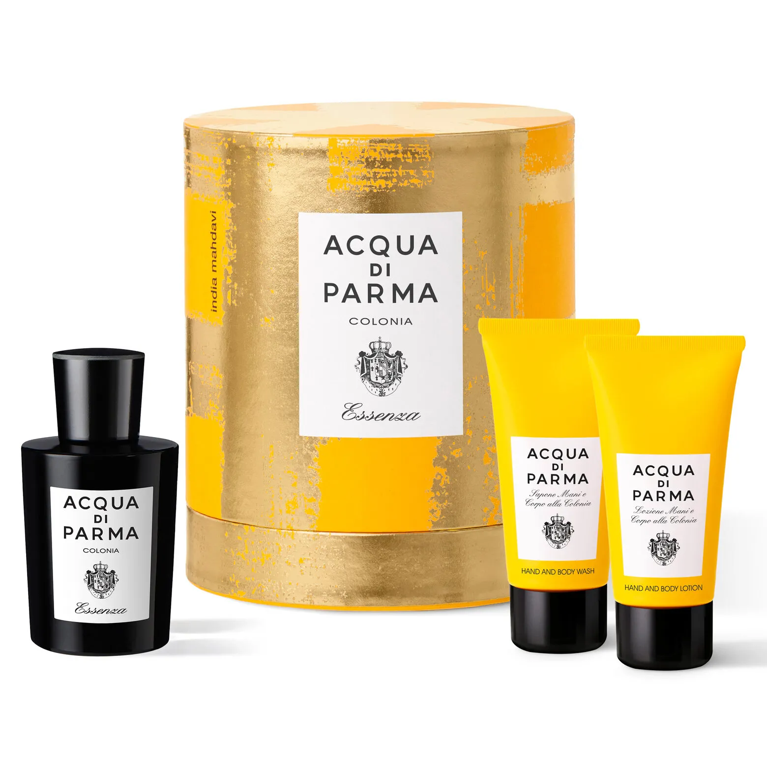 ACQUA DI PARMA ESSENZA SET REGALO EAU DE COLOGNE 100 ML+SAPONE MANI 75 ML+CREMA CORPO E MANI 75 ML