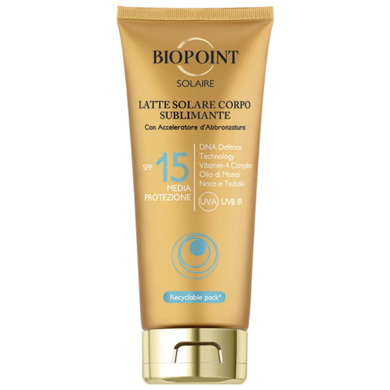 BIOPOINT SOLARE ABBRONZANTE LATTE SFP.15 TUBO 200 ML