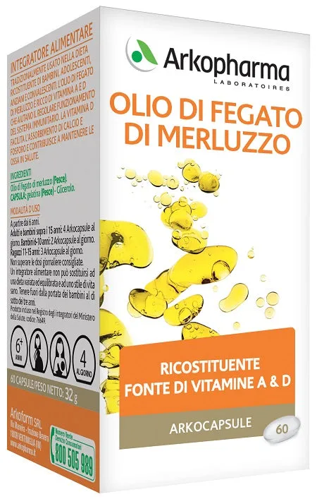 ARKO CAPSULE OLIO FEG MERLUZ 60PRL (scad. Agosto 2024)