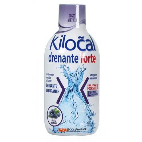 Kilocal Drenante Forte - Gusto mirtillo - Flacone 500 ml