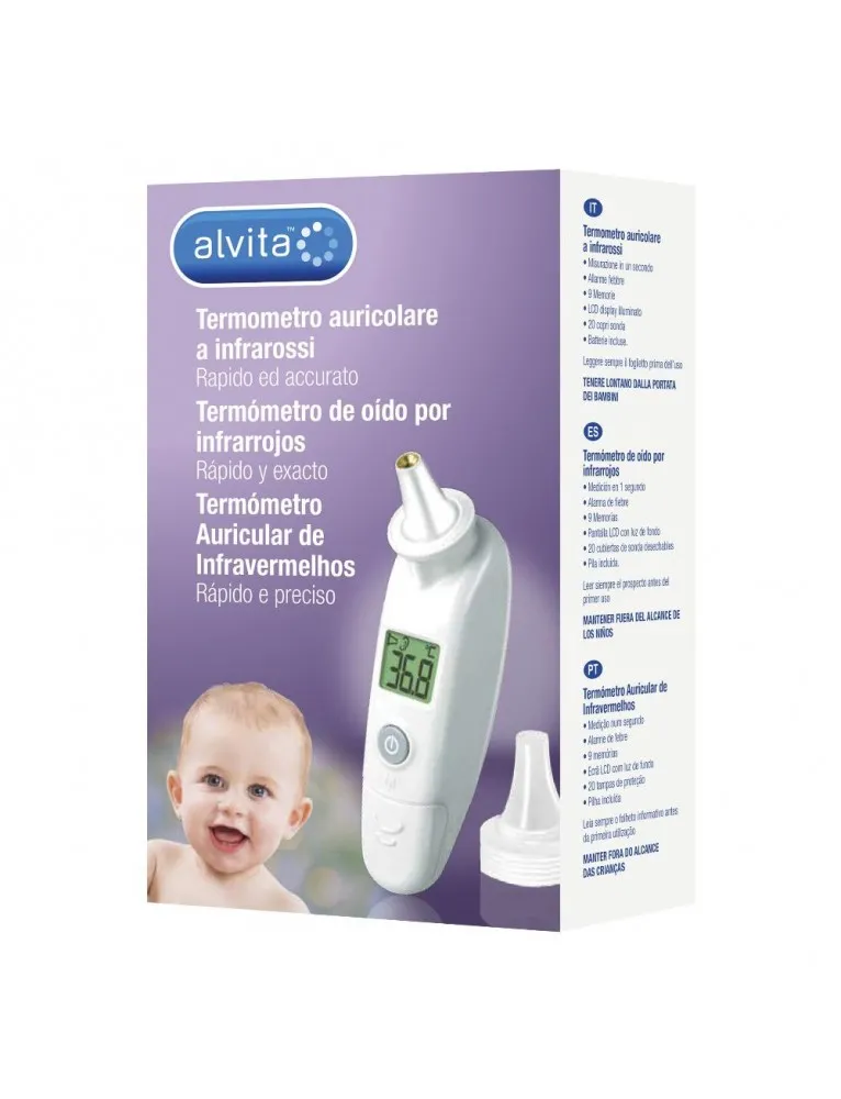 Alvita Termometro Auricolare Infrarossi 1 Pezzo