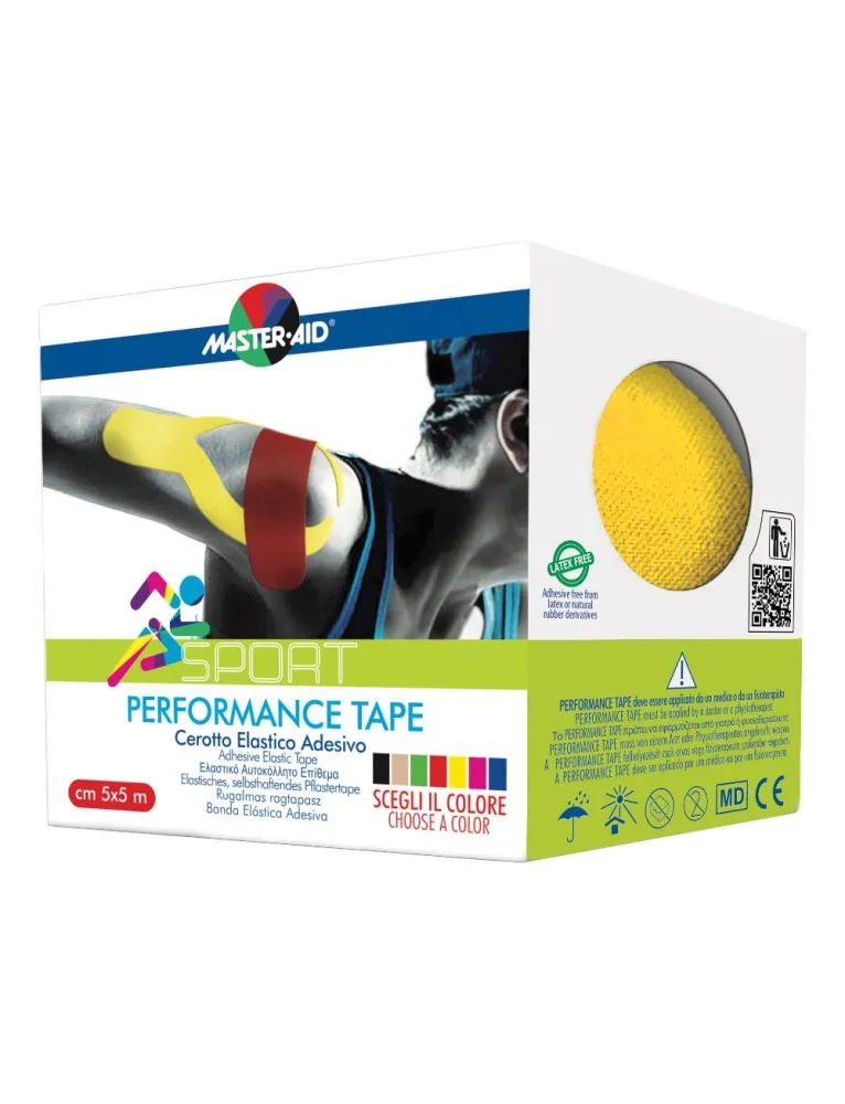 Master aid Performance tape Giallo 5cmX5m