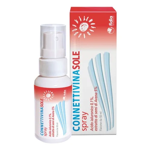 Connettivina sole spray Indicato per il trattamento di scottature ed eritemi solari, arrossamenti. - Flacone spray da 50 ml