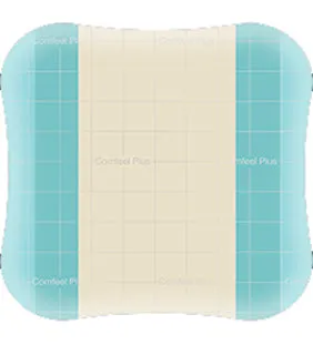 MEDICAZIONE SPECIALE ATTIVA CON IDROCOLLOIDE CON BORDI SMUSSATI COMFEEL PLUS 20X20 CM 5 PEZZI