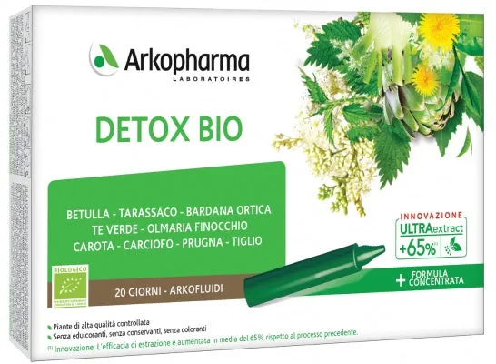 ARKOFLUIDI ULTRA SUONI DETOX BIO 20 FIALE
