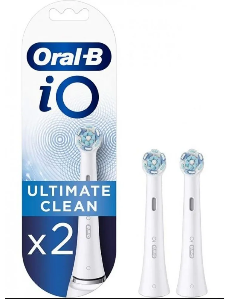 Oral-B Testine Di Ricambio Io Ultimate Clean Bianche 2 Pezzi