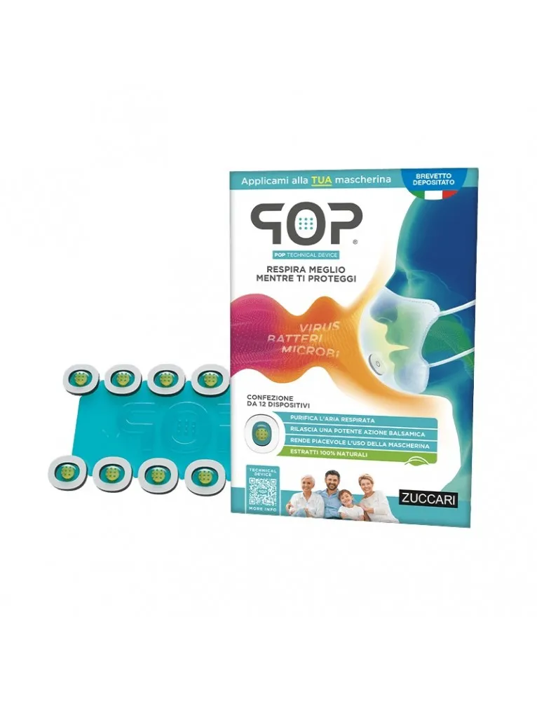 Zuccari POP per Purificare Aria Mascherina 12 Pezzi
