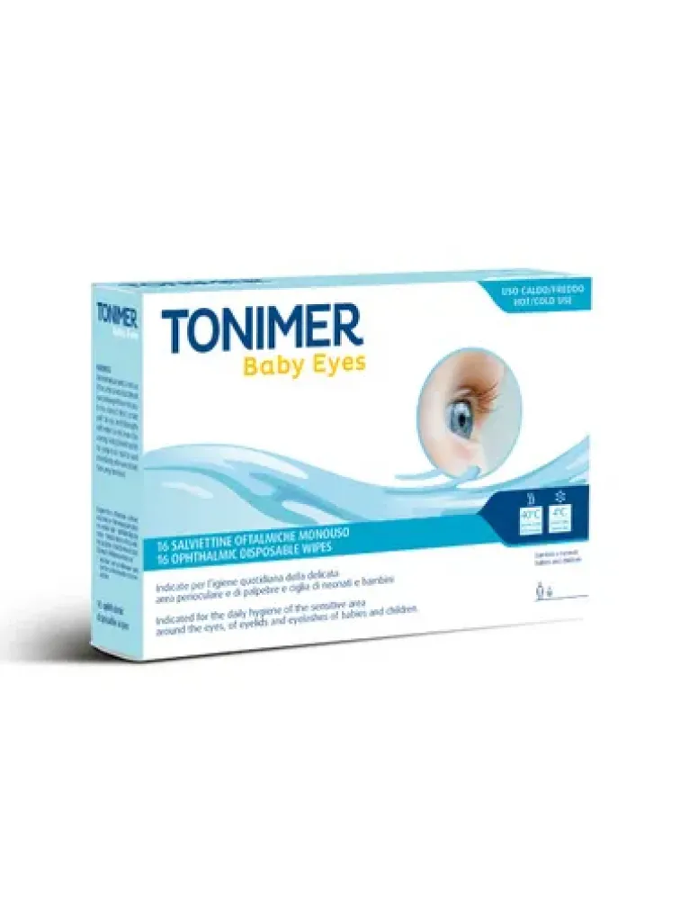 Tonimer Baby Eyes Salviettine Oftalmiche Monouso 16 Pezzi