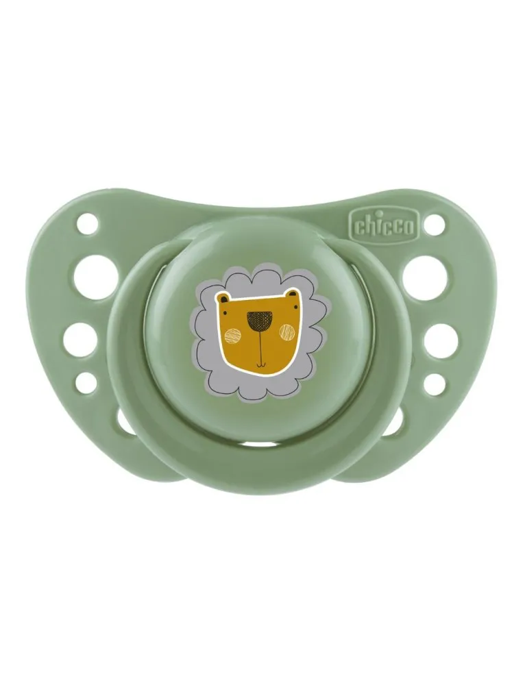 Chicco Succhietti Air verde silicone 2-6 mesi 2 pezzi
