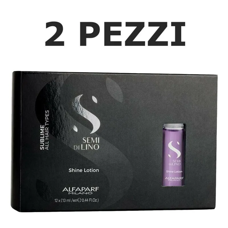 Alfaparf Semi Di Lino Sublime Shine Lotion 12*13ml 2 PEZZI - trattamento intensivo illuminante tutti tipi di capelli