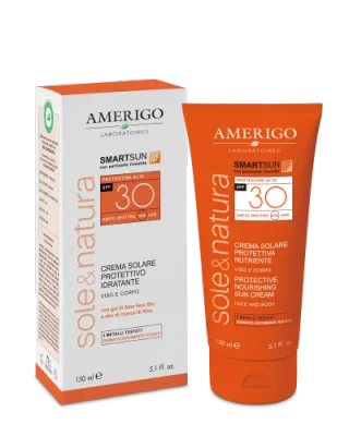 Amerigo Crema Solare Protettiva Idratante Viso e Corpo SPF 30 150ml