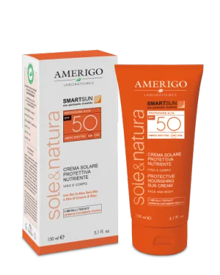 Amerigo Crema Solare Protettiva Idratante Viso e Corpo SPF 50 150ml