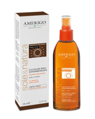 Amerigo Olio Solare Spray Superabbronzante Viso e Corpo 150ml