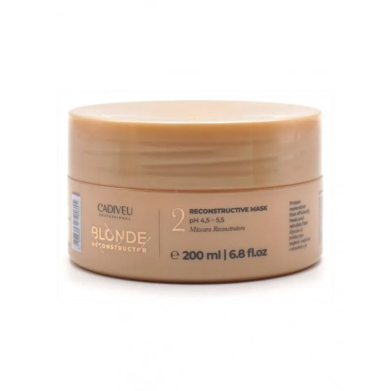 Cadiveu Blonde Reconstructor N.2 Reconstructive Mask 200ml - maschera ricostruzione capelli biondi danneggiati decolorati