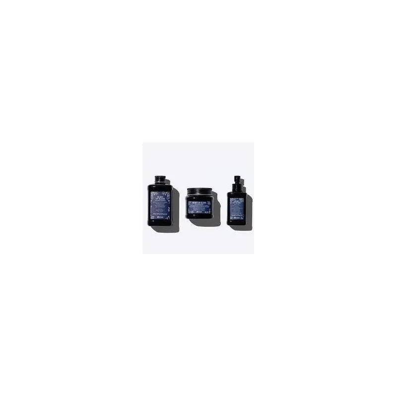 Davines Heart of Glass Shampoo+Conditioner+Fluido 250+250+150ml - kit per capelli biondi naturali o trattati