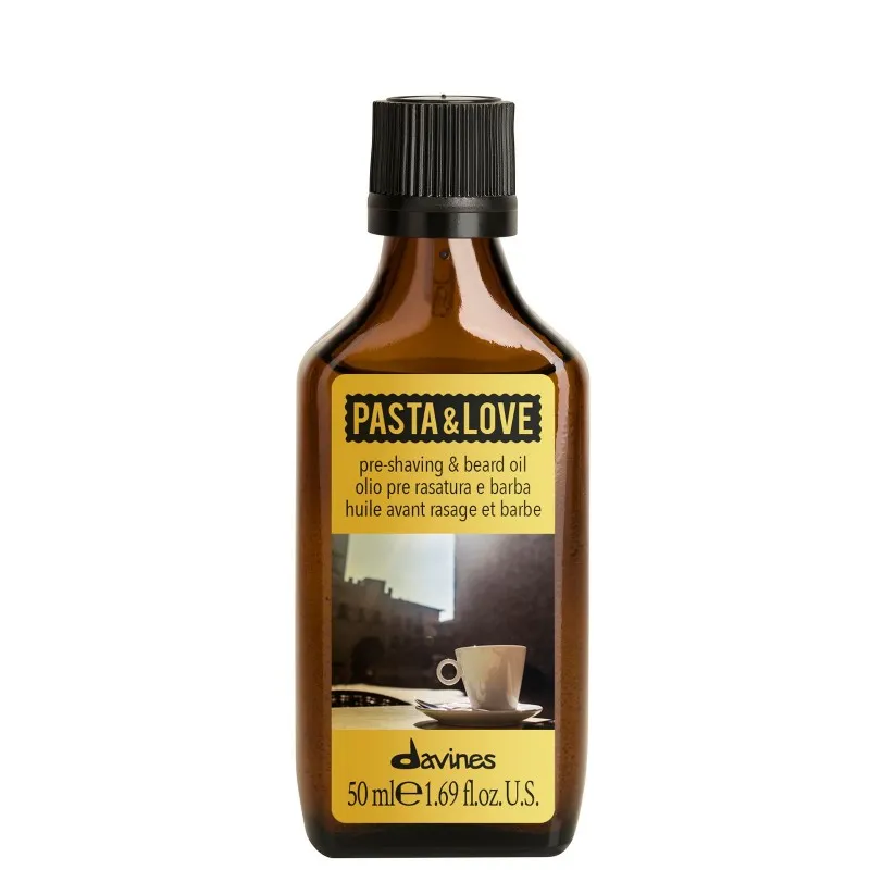 Davines Pasta & Love Pre-Shaving & Beard Oil 50ml - olio pre rasatura e definizione barba