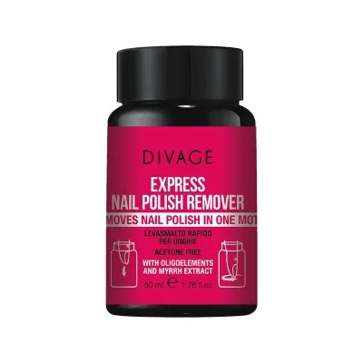 Divage Express Nail Polish Remover Levasmalto Rapido per Unghie 50ml