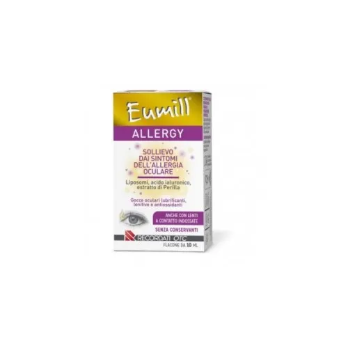 Eumill Allergy  Gocce Oculari - Flaconcino 10 ml  - Validità post-apertura: 3 mesi.