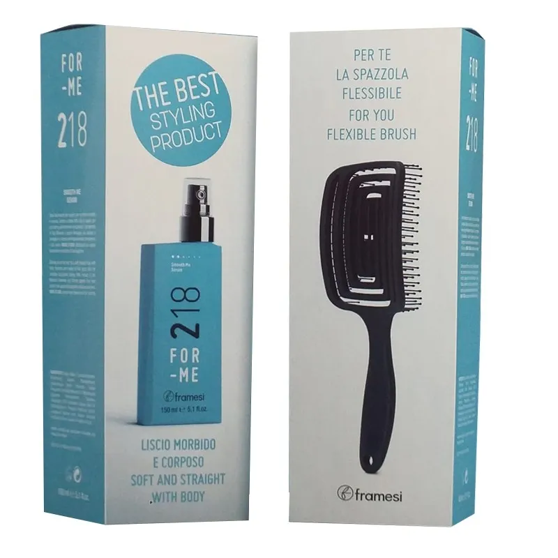 Framesi FOR-ME 218 Smooth Me Serum 150ml + Flexible Brush - siero styling lisciante e spazzola