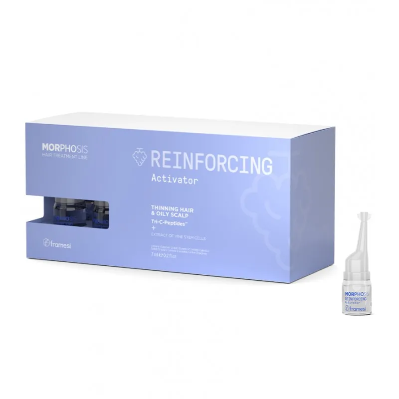 Framesi Morphosis Reinforcing Activator 12*7ml - fiale anticaduta uomo cute grassa 2025