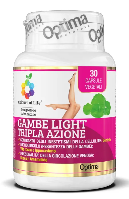 COLOURS OF LIFE GAMBE LIGHT TRIPLA AZIONE 30 CAPSULE VEGETALI 850 MG