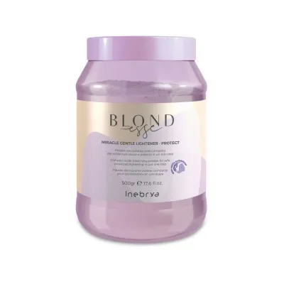 Inebrya Blondesse Polvere Decolorante Viola Compatta per Schiariture Sicure e Protette in un Solo Step 500gr