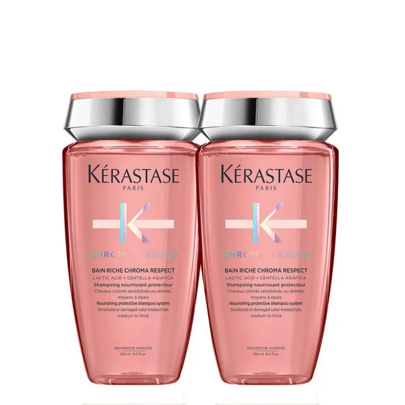 Kerastase Chroma Absolu Bain Riche Chroma 250ml 2 PEZZI - kit per capelli colorati