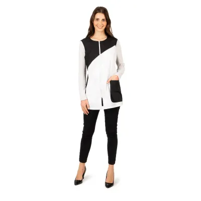 Labor Casacca Donna Giulia M - Bianco e Nero