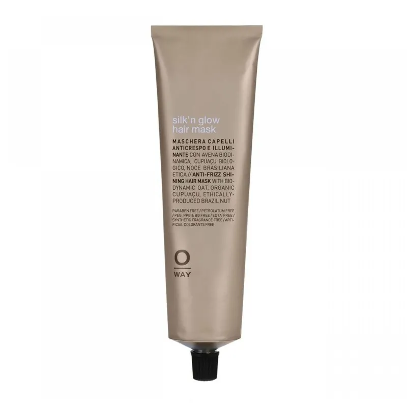 Oway Silk'n Glow Hair Mask 150ml - maschera anti-crespo capelli aridi crespi opachi