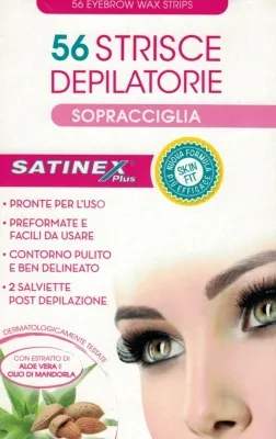 Satinex 56 Strisce Depilatorie Sopracciglia