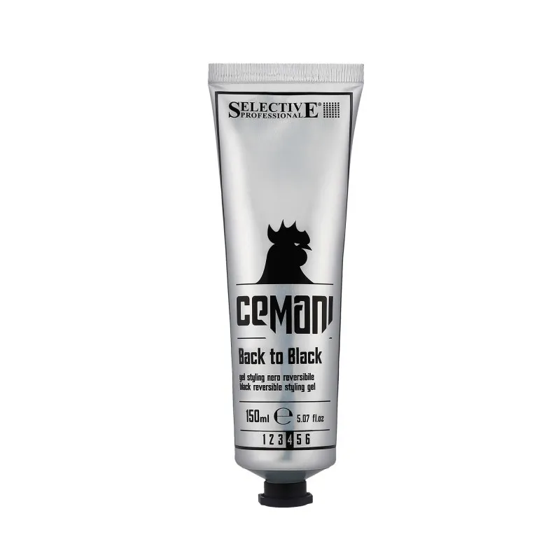 Selective Professional Cemani Back To Black 150ml – gel nero uomo styling reversibile