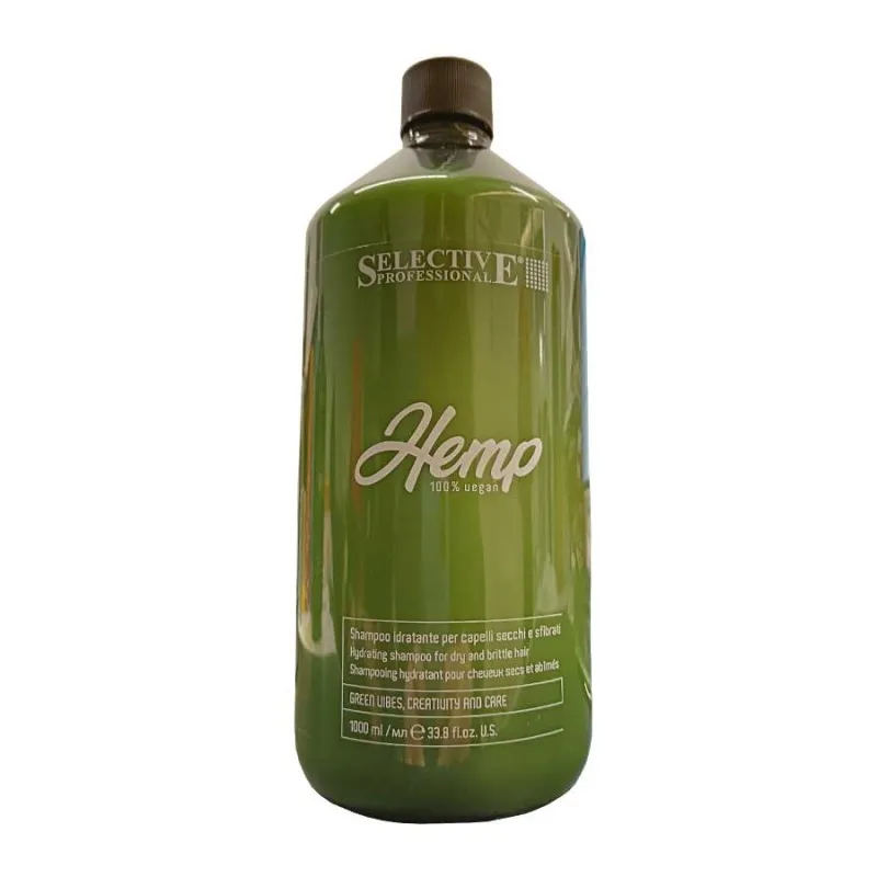 Selective Professional Hemp Shampoo 1000ml NEW - shampoo idratante capelli secchi e sfibrati