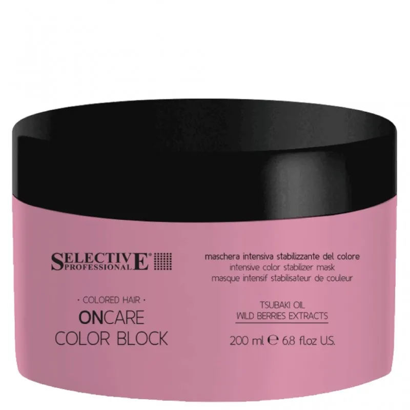 Selective Professional OnCare Color Block Mask 200ml - maschera stabilizzante protettiva capelli colorati