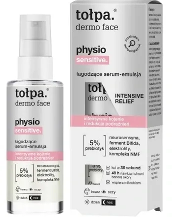 Siero-emulsione lenitiva per il viso