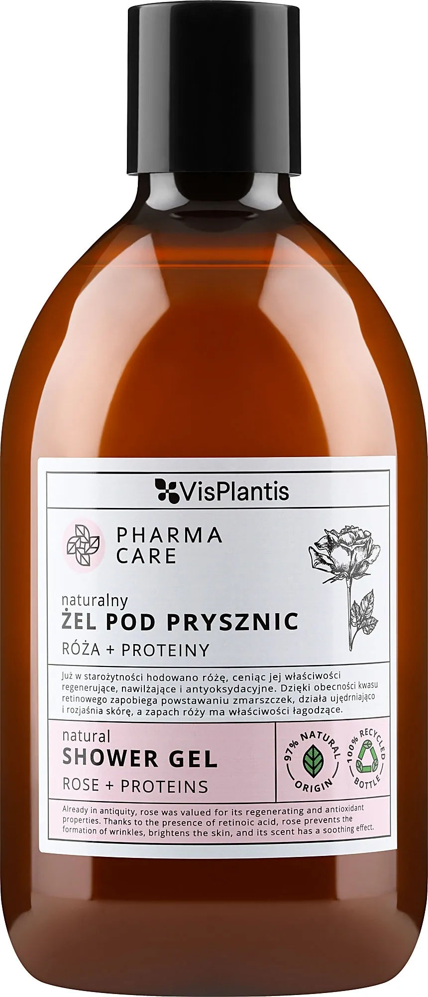 Gel doccia "Rosa + proteine"