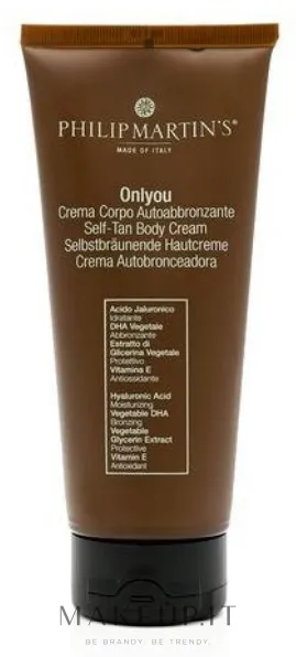 Crema corpo autoabbronzante