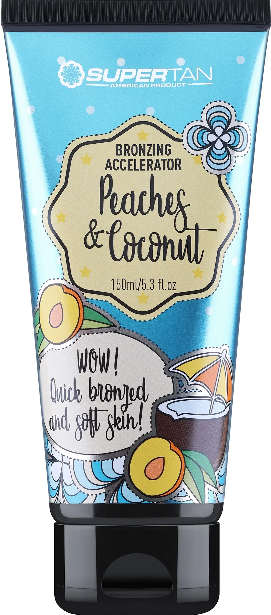Crema acceleratrice di abbronzatura "Pesche e cocco"
